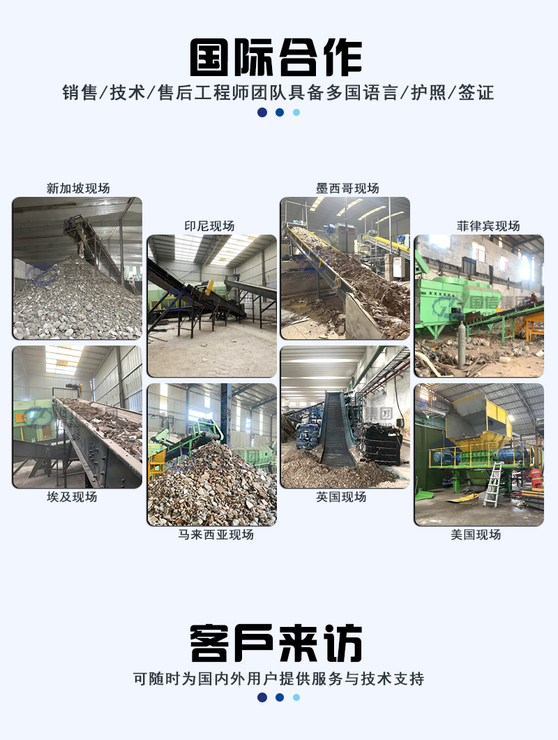 陳腐垃圾分揀生產(chǎn)線國際合作